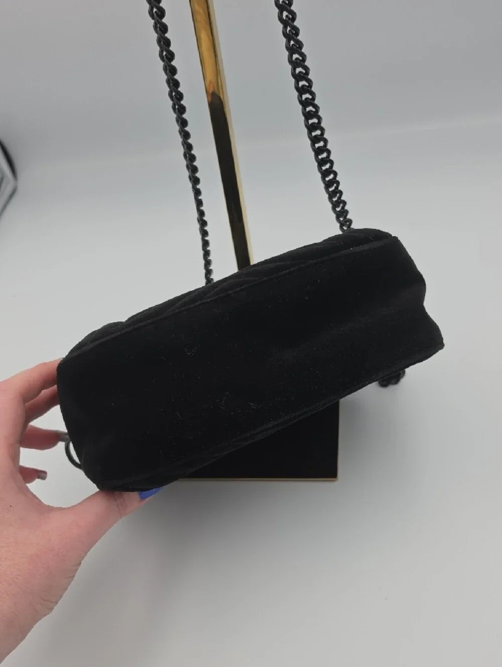 Stella McCartney Black Crossbody Bag with Star Detail